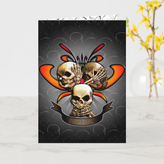 Carte Pas de mal (Fleur jaune)