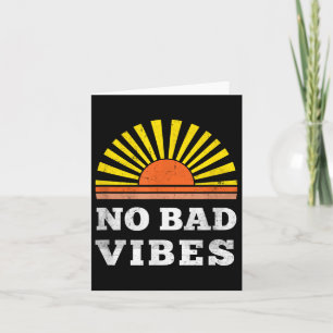Carte Pas De Mauvaises Vibes Retro Summer Sunset Penser