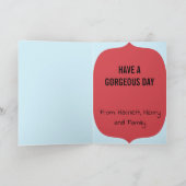 Carte Pas de pâtes ton premier encore anniversaire (Intérieur)