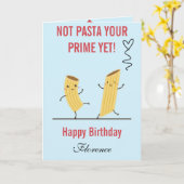 Carte Pas de pâtes ton premier encore anniversaire (Fleur jaune)