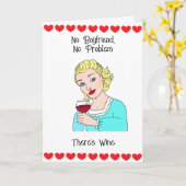 Carte Pas de petit ami | Pas de problème (Fleur jaune)