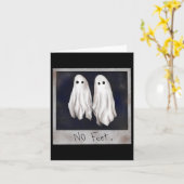 Carte Pas de pieds Ghost Halloween Witch Lydia Bleach Éf (Fleur jaune)