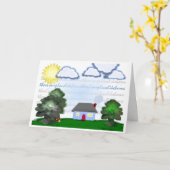 Carte Pas de place comme chez soi (Fleur jaune)
