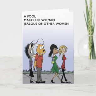 Carte Pas De Place Pour La Jealousie