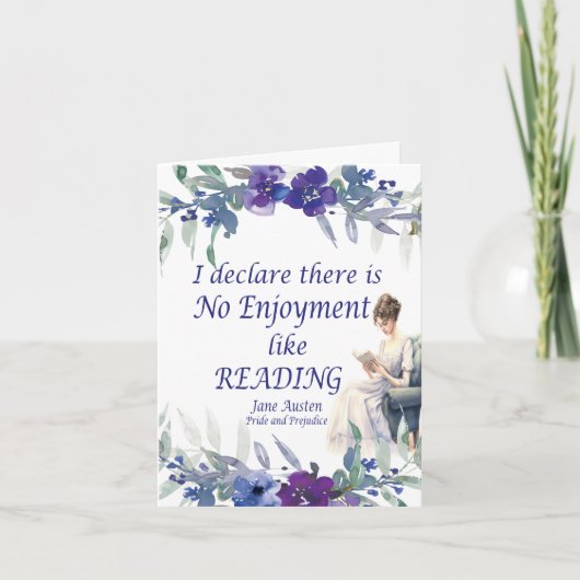 Carte Pas De Plaisir Comme Lire Un Citation (Devant)