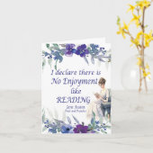 Carte Pas De Plaisir Comme Lire Un Citation (Fleur jaune)