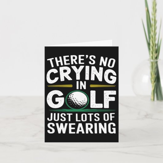 Carte Pas De Pleurage Dans Le Golf Juste Beaucoup De Bal (Devant)