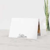 Carte Pas de printemps Dames de poulet Jalon Anniversair (Dos)