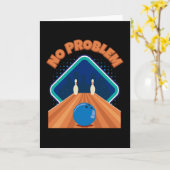 Carte Pas de problème Bowling Bowler (Fleur jaune)