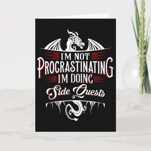 Carte Pas de quêtes secondaires de procrastination Dr Fu (Devant)
