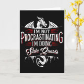 Carte Pas de quêtes secondaires de procrastination Dr Fu (Fleur jaune)