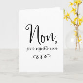 Carte Pas de regret Citation française inspirante (Fleur jaune)