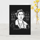 Carte Pas De Repos Pour Les Méchants (Fleur jaune)