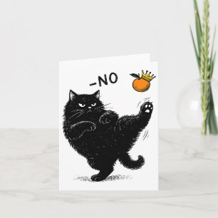 Carte Pas de rois en Amérique Black Cat drôle de mème po