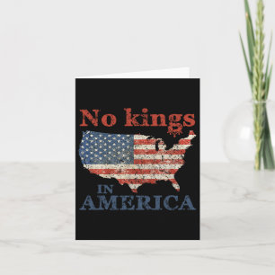 Carte Pas de rois en Amérique Drapeau US Vintage 1