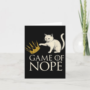 Carte Pas de rois en Amérique drôle de chat noir donnant