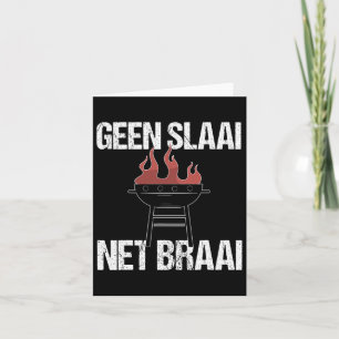 Carte Pas De Salade Juste Braai - Amusant Afrikaans Bbq 
