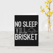 Carte Pas de sommeil jusqu'à Brisket - Pitmaster - Bbq L (Fleur jaune)