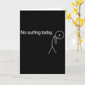 Carte Pas de surf aujourd'hui (Fleur jaune)