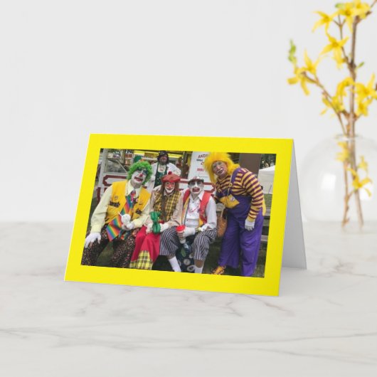 CARTE **PAS DE VÊTEMENTS AUTOUR DE VOUS VOUS SEMBLEZ MAG (Fleur jaune)