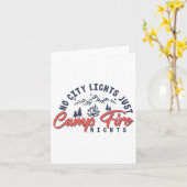 Carte Pas de Ville Lumière Juste Campfire Nights Drôle C (Fleur jaune)