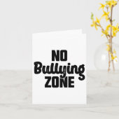 Carte Pas de zone d'intimidation Arrêtez d'intimider Kin (Fleur jaune)