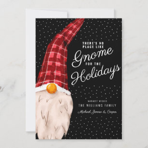 Carte Pas d'endroit comme Gnome pour les vacances