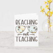 Carte Pas d'enseignement amusant enseignant vacances d'é (Fleur jaune)