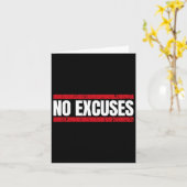 Carte Pas D'Excuses Inspirationnelle Dire Motivationnel  (Fleur jaune)