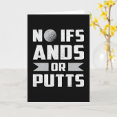 Carte Pas D'Ifs Et De Putts Golf Golfeur Amusant (Fleur jaune)