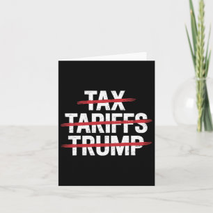Carte Pas d'impôt sur les tarifs douaniers Pas de manife