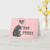 Carte Pas drôle (Fleur jaune)