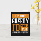 Carte Pas gourmand Je me mets à la sclérose en plaques (Fleur jaune)