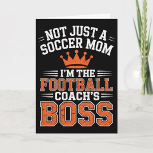 Carte Pas juste une maman de footballeur Coach de footba