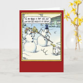 Carte Pas la peine Noël (Fleur jaune)
