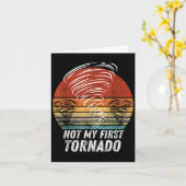 Carte Pas Ma Première Tornade Drôle Citation Pas Ma Prem (Fleur jaune)
