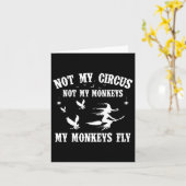 Carte Pas Mon Cirque Pas Mes Singes Mes Singes Volent Ha (Fleur jaune)