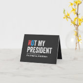 Carte Pas mon président (Fleur jaune)
