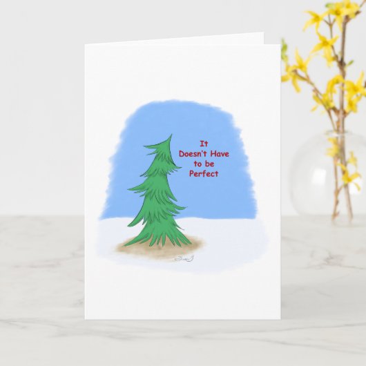 Carte Pas un arbre parfait (Fleur jaune)