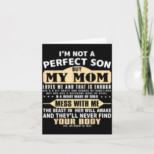 Carte Pas un fils parfait mais maman aime les hommes de 