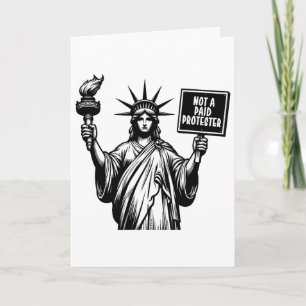 Carte Pas un manifestant payé Manifestation politique co