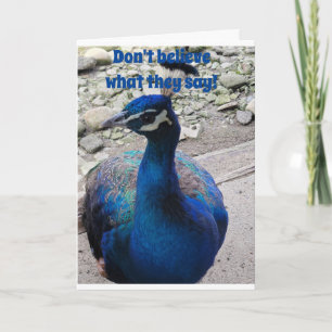 CARTE PAS UN MOYEN CONVIVIAL DE PEACOCK ET DIT HEUREUX B