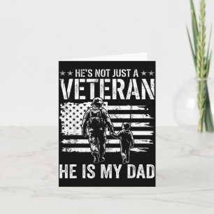 Carte Pas un papa vétéran Fête des pères patriotique