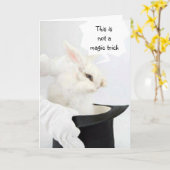 CARTE PAS UN TRUC MAGIQUE=SOUHAIT D'ANNIVERSAIRE CUDLY (Fleur jaune)