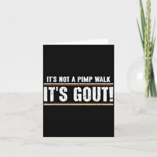 Carte Pas une promenade Goutte Drôle Vieil Homme Humour