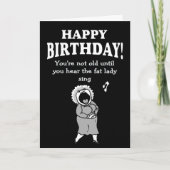 Carte Pas vieux si vous n'entendez pas la grosse dame ch (Devant)