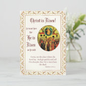 Carte Pascha Pâques Orthodoxe chrétien Ascension Icon (Debout devant)