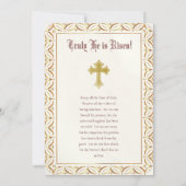 Carte Pascha Pâques Orthodoxe chrétien Ascension Icon (Dos)