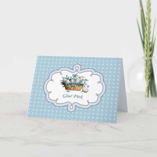 Carte Påsk Glad en suédois (Devant)