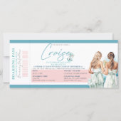Carte Pass d'embarquement pour la fête de la bachelorett (Devant)